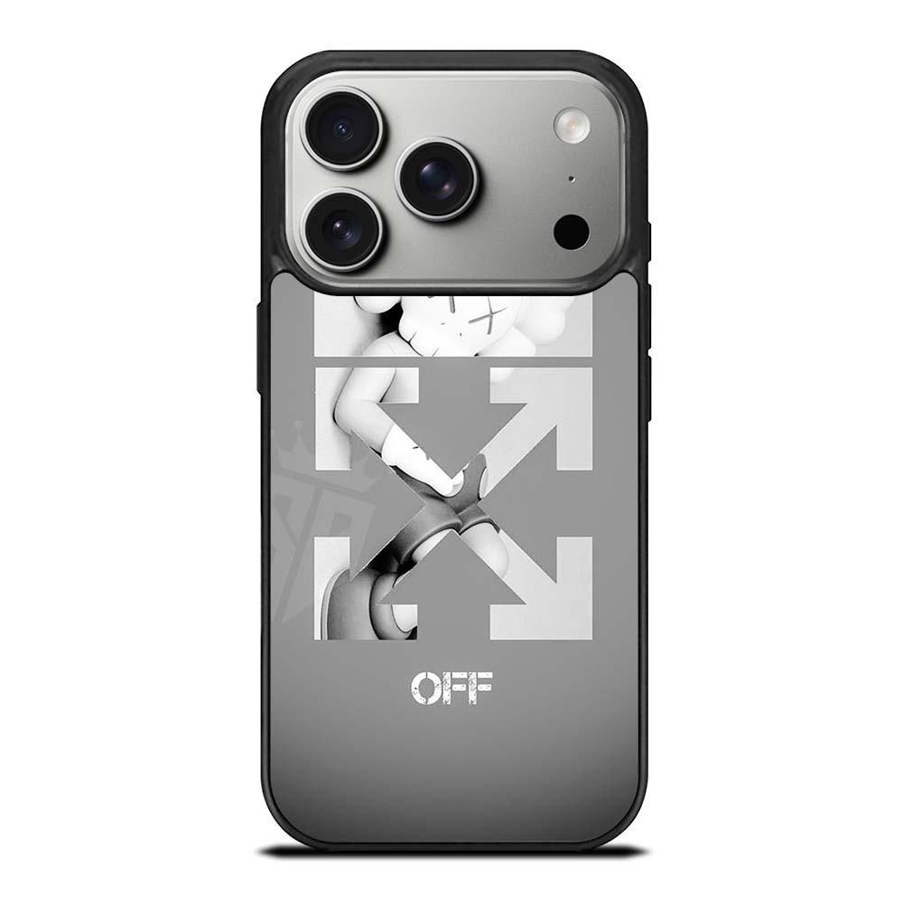OFF WHITE KAWS iPhone 17 Pro Case